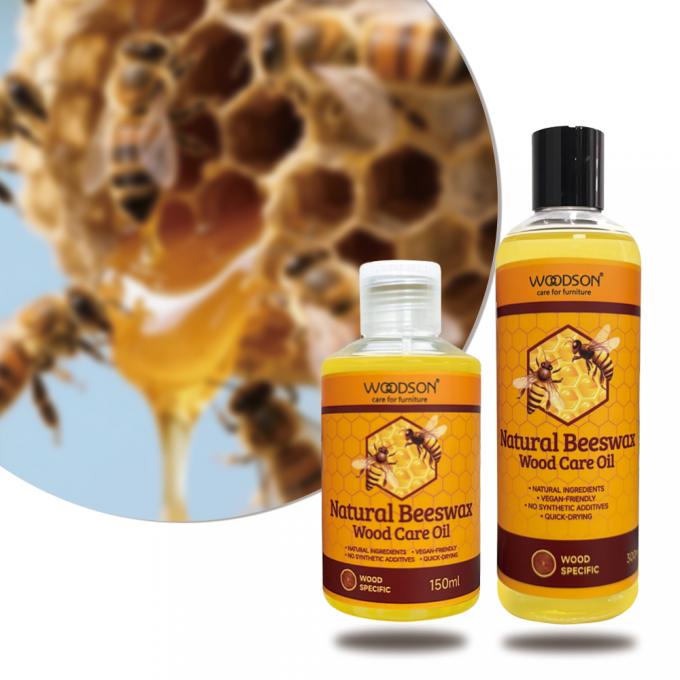 Cera d'api per la cura dei mobili in legno, idratante a lunga durata, riproduce la cera d'api naturale calda e lucida, olio protettivo per legno, 150 ml 1