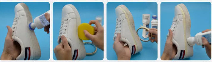 Waterless White Sneaker Care Kit Boot Buddy Leather Shoe Whitener Cleaner