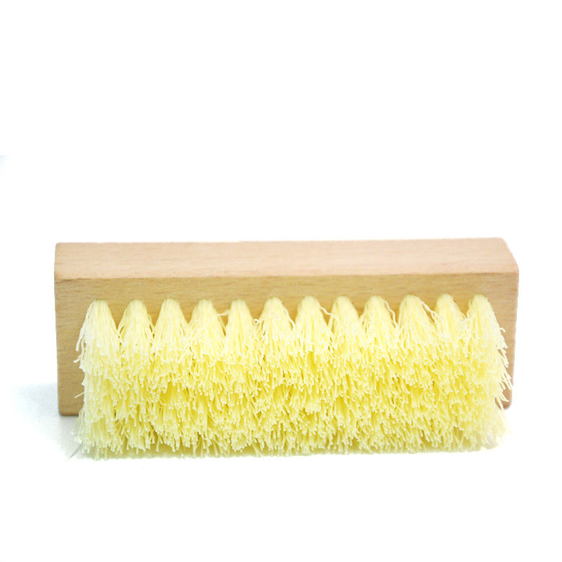 Plastic Hair Trainer Sneaker Cleaning Brush Tool Wooden Handle ODM