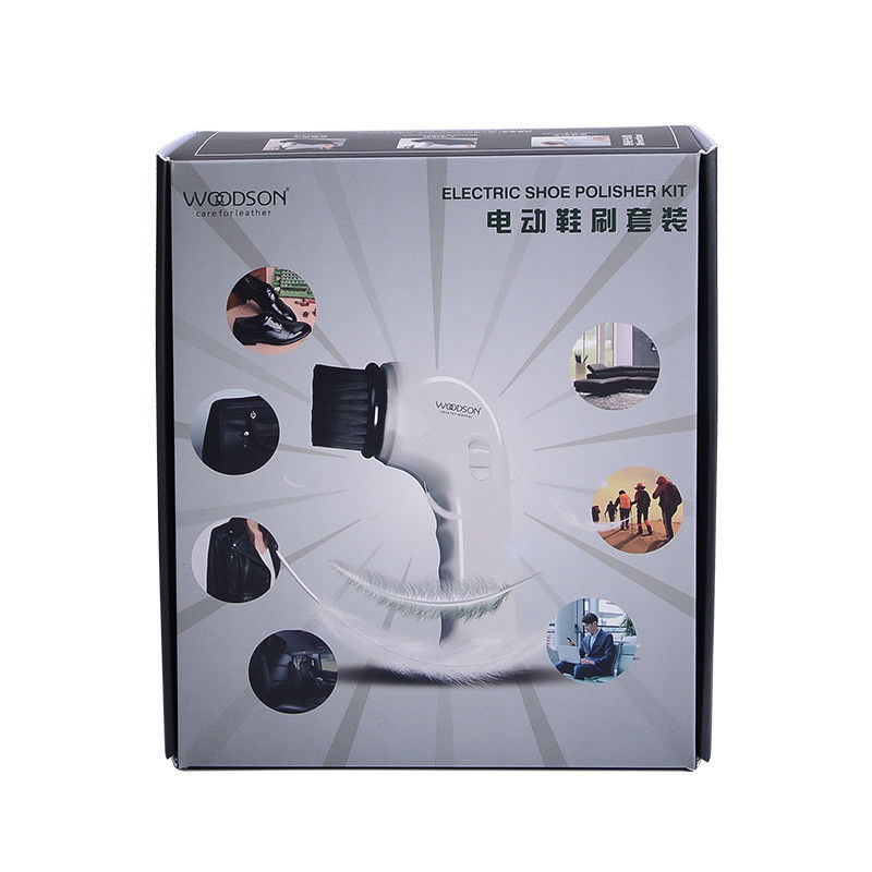 High-Speed Rotating Brush Head Cleaning 3W 2000RPM PU Leather Care Kit Electric Shoe Polisher Kit