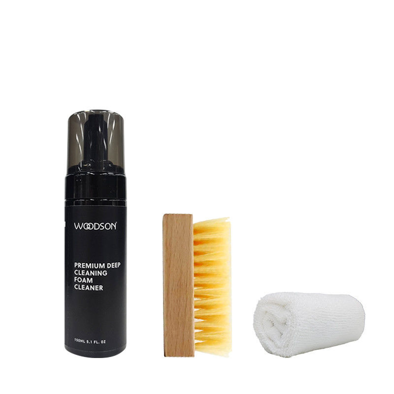 Sneakerhead Foam Sneakers Shoe Cleaner Kit Microfiber Cloth And Shoe Brush 3 In 1 Pack