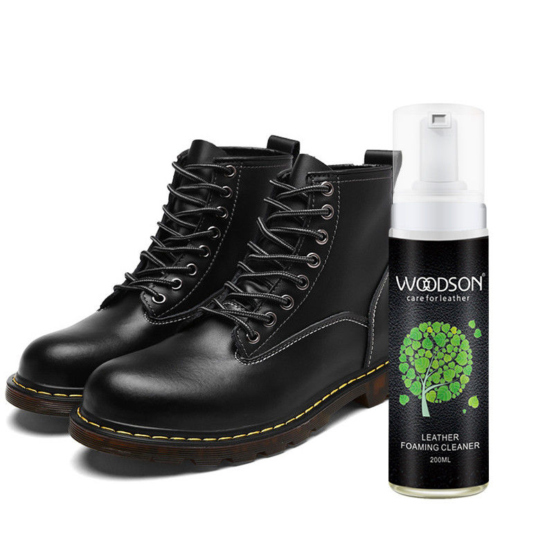 All Purpose Leather Shoe Cleaner Kit Leather Boots Foaming Cleaner Solution Spray